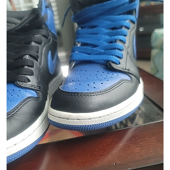 Nike Retro Jordan 1 Mid Black Royal Blue Size 9 Mens 555088-007 2017 main image 4